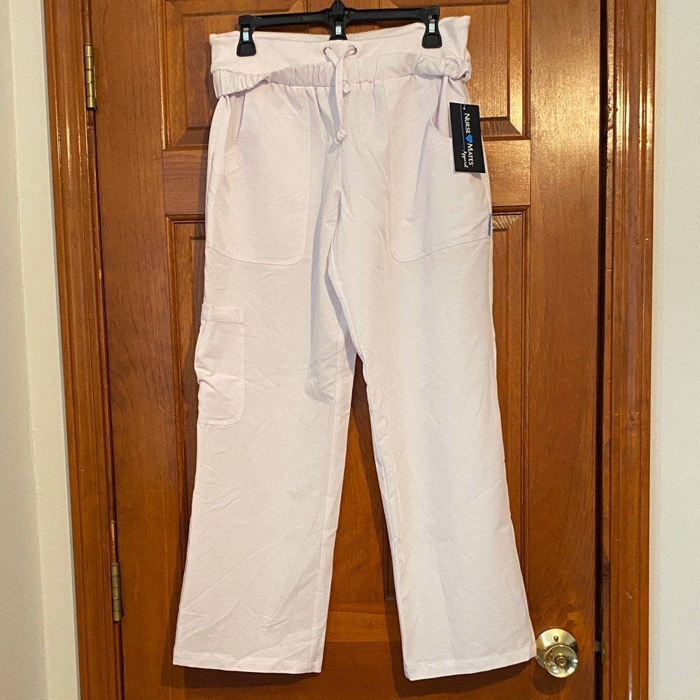 Nurse Mates Apparel White Scrub Pants